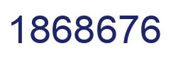 Number 1868676 blue image