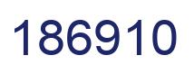 Number 186910 blue image