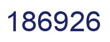 Number 186926 blue image