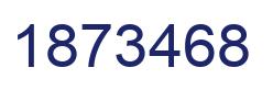 Number 1873468 blue image