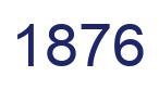 Number 1876 blue image