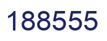 Number 188555 blue image