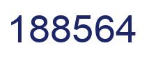 Número 188564 imagen azul