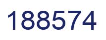 Número 188574 imagen azul