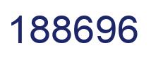 Number 188696 blue image