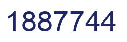 Number 1887744 blue image