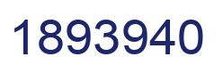 Number 1893940 blue image