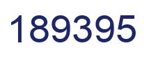 Number 189395 blue image