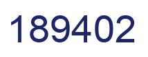 Número 189402 imagen azul