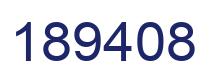 Número 189408 imagen azul