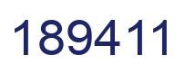 Número 189411 imagen azul