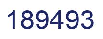Número 189493 imagen azul