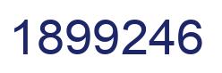 Number 1899246 blue image