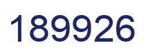 Number 189926 blue image