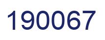 Número 190067 imagen azul