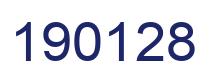 Number 190128 blue image