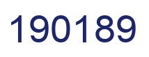 Number 190189 blue image