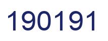 Number 190191 blue image