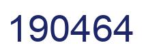 Number 190464 blue image