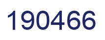 Number 190466 blue image
