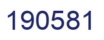 Number 190581 blue image