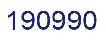 Number 190990 blue image