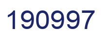 Number 190997 blue image