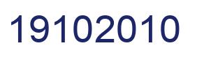 Número 19102010 imagen azul