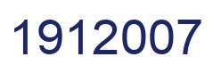 Number 1912007 blue image