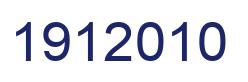 Number 1912010 blue image