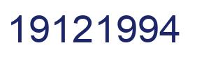 Number 19121994 blue image