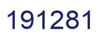 Number 191281 blue image