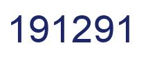 Number 191291 blue image