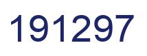 Number 191297 blue image