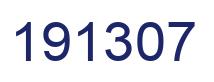 Number 191307 blue image