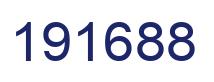 Number 191688 blue image
