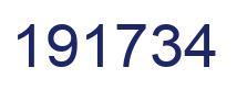 Número 191734 imagen azul