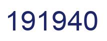 Number 191940 blue image