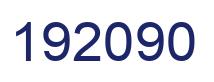 Number 192090 blue image