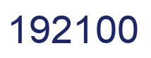 Number 192100 blue image