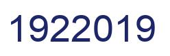 Number 1922019 blue image