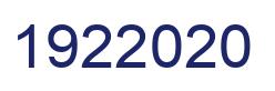 Number 1922020 blue image