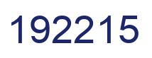Número 192215 imagen azul