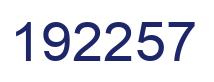 Number 192257 blue image