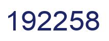 Number 192258 blue image