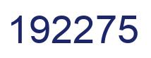 Número 192275 imagen azul