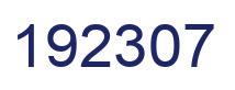 Number 192307 blue image