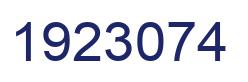Number 1923074 blue image