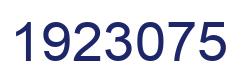 Number 1923075 blue image