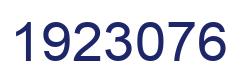 Number 1923076 blue image